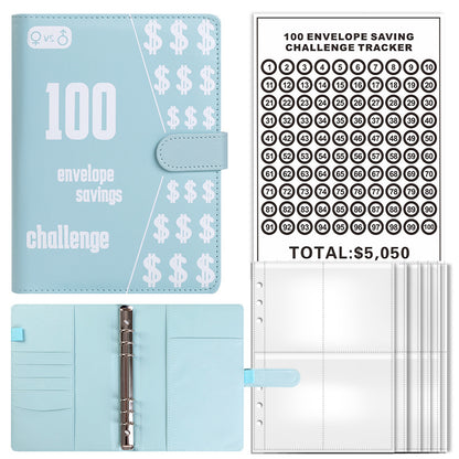 100 envelope Savings Challenge Notebook